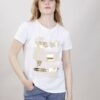 T-SHIRT STAMPA METALLIZZATA - Beige, TU