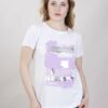 T-SHIRT STAMPA METALLIZZATA - Lilla, TU