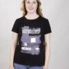 T-SHIRT STAMPA METALLIZZATA - Viola, TU