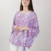 BLUSA FANTASIA ZEBRATA CON NODO - Fantasia lilla, TU