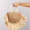 MINIBAG IN RAFIA - Beige, TU
