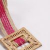 CINTURA CON FIBBIA QUADRATA - Fucsia, TU