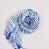 STOLA COLORATA CON NAPPE - Fantasia blu, TU