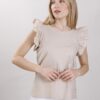 TOP CON VOLANT - Beige, TU