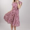 ABITO A BALZE FANTASIA ETNICA - Fantasia fucsia, TU