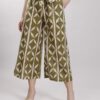 PANTALONI CULOTTE FANTASIA ETNICA - Fantasia verde, TU