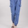 PANTALONE CARGO CON CATENA - Blu-jeans, L