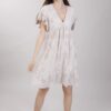 ABITO CORTO IN PIZZO SANGALLO - Beige, TU