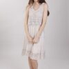 ABITO CORTO CROCHET - Beige, TU