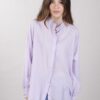 CAMICIA ASIMMETRICA OVERSIZE - Lilac, TU