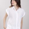 CAMICETTA CROPPED IN COTONE - White, TU