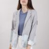 BLAZER IN FELPA E DENIM - Grigio, M