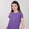 T-SHIRT IN LINO - Viola, TU