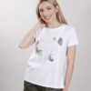 T-SHIRT FARFALLE - Verde militare, TU