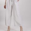 PANTALONI CULOTTE IN MISTO LINO - Beige, TU