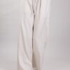 PANTALONE PALAZZO IN MISTO LINO - Beige, TU