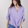 CAMICIA CROPPED CON NODO - Lilla, TU