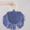 MINIBAG IN RAFIA - Blu, TU