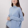 DOLCEVITA IN MAGLIA CON FINITURE A COSTE - Azzurro polvere, TU