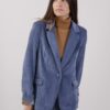 BLAZER A COSTINE CON FODERA FANTASIA - Celeste, S