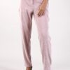 PANTALONI SIGARETTA A COSTINE - Rosa, XL