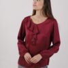 BLUSA CON VOLANT - Bordeaux, M