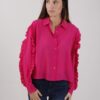 CAMICIA CON ROUGES SULLE MANICHE - Fucsia, S