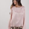 BLUSA EFFETTO SATINATO - Cipria, L