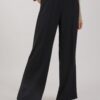 PANTALONE PALAZZO CON ELASTICO IN VITA - Nero, L