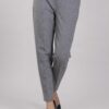 PANTALONE A SIGARETTA CON PINCES - Grigio, M