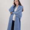 CARDIGAN EFFETTO PELO - Celeste, TU