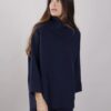 MAGLIONE OVERSIZE CON TASCHE - Blu, TU
