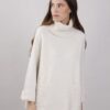 MAGLIONE OVERSIZE CON TASCHE - Gesso, TU
