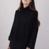 MAGLIONE OVERSIZE CON TASCHE - Nero, TU