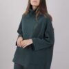 MAGLIONE OVERSIZE CON TASCHE - Verde bottiglia, TU