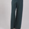 PANTALONE PALAZZO IN MAGLIA - Verde bottiglia, TU