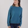 MAGLIA SCOLLO ROTONDO CON CUCITURA CENTRALE - Pavone, TU