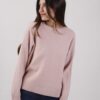 MAGLIA SCOLLO ROTONDO CON CUCITURA CENTRALE - Rosa, TU