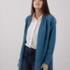 CARDIGAN CON TASCHE E COSTINE - Pavone, TU