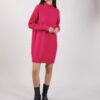 ABITO IN MAGLIA COLLO ALTO - Fucsia, TU