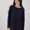 MAGLIA PARICOLLO ASIMMETRICA - Blu, TU