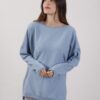 MAGLIA PARICOLLO ASIMMETRICA - Celeste, TU