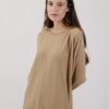 MAGLIA PARICOLLO ASIMMETRICA - Gianduia, TU