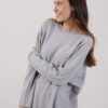 MAGLIA PARICOLLO ASIMMETRICA - Grigio, TU