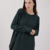 MAGLIA PARICOLLO ASIMMETRICA - Verde bottiglia, TU