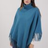 PONCHO COLLO ALTO CON FRANGE - Pavone, TU