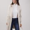 CARDIGAN CON FRANGE LUNGHE - Beige, TU