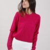 MAGLIA CON MOTIVO ROMBI - Fucsia, TU