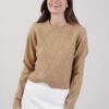 MAGLIA CON MOTIVO ROMBI - Gianduia, TU