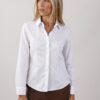 CAMICIA TAGLIO MASCHILE IN COTONE - Bianco, L